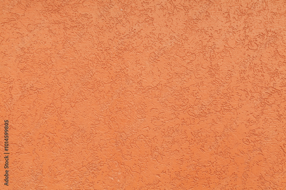 Fototapeta premium Texture of painted plastered surface as background. Bark beetle