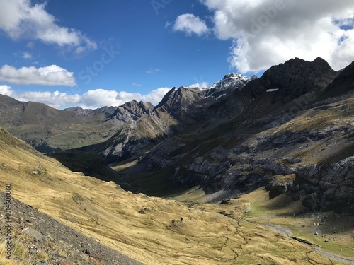 pyrenees nature landscape from the road