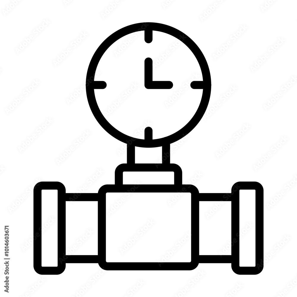 Gauge Vector Line Icon Design Gauge Vector Line Icon Design