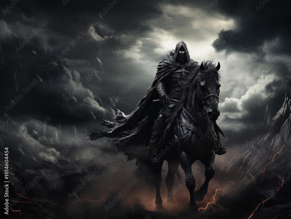 hooded horse rider with hooded eyes hooded horse rider with hooded eyes