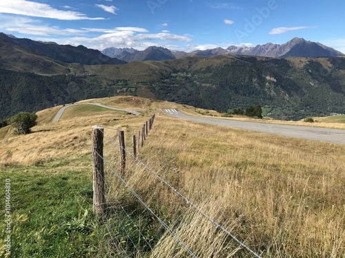 pyrenees nature landscape from the road