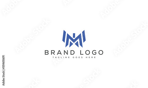 letter M logo design vector template design for brand.