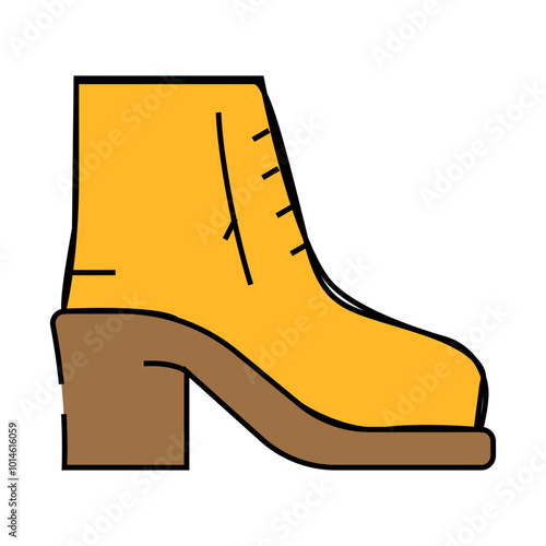 shoe woman line icon vector. shoe woman sign. isolated symbol illustration