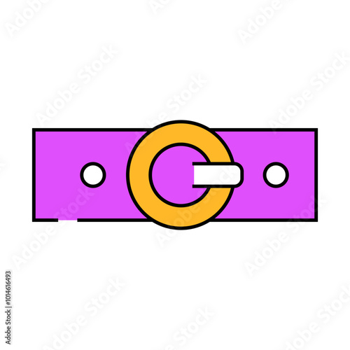belts clothing accessory line icon vector. belts clothing accessory sign. isolated symbol illustration