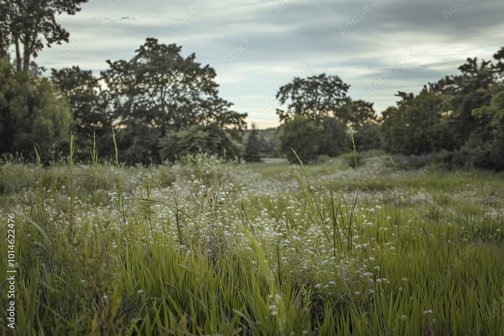 Obraz premium A photo of green grass in a natural setting