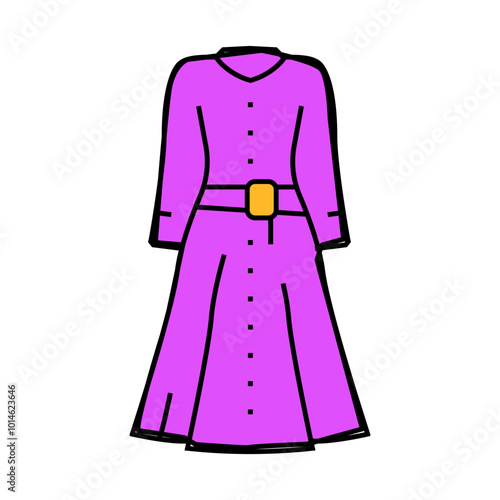dresses workwear line icon vector. dresses workwear sign. isolated symbol illustration