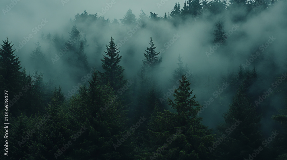A breathtaking view of a dense evergreen forest shrouded in thick mist, creating a serene and mysterious atmosphere.
A breathtaking view of a dense evergreen forest shrouded in thick mist, creating a serene and mysterious atmosphere.