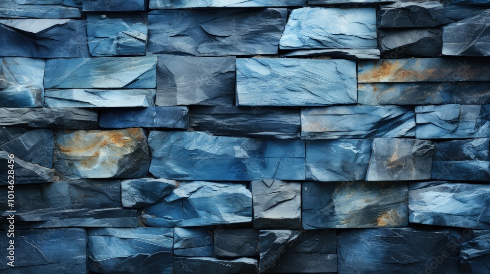 Naturalistic Blue Stone Wall Texture with Soft Light and Subtle Details Naturalistic Blue Stone Wall Texture with Soft Light and Subtle Details