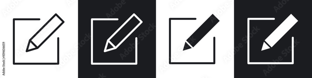 Post icons set. filled and line illustration Post icons set. filled and line illustration