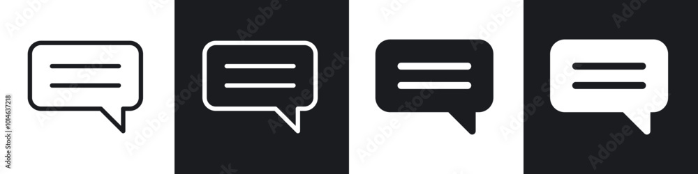 Text icons set. filled and line illustration Text icons set. filled and line illustration