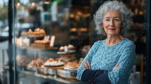 The Senior Woman at Bakery