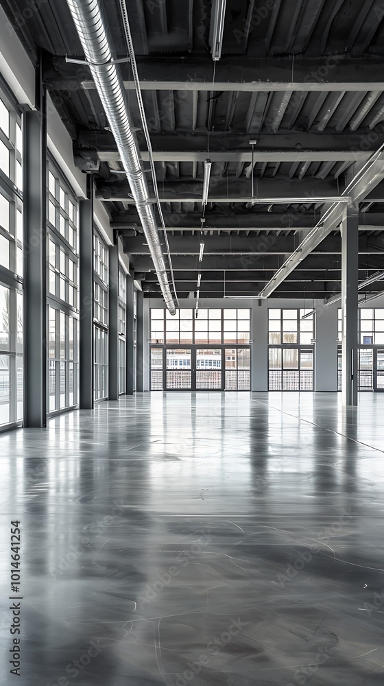 Industrial interior of a large industrial building Industrial interior of a large industrial building