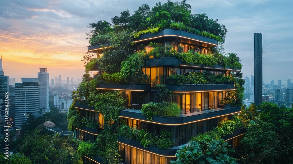 Naklejka premium Eco-Friendly Solutions: Implementing Sustainable Practices in Net-Zero Strategies for Achieving Carbon Neutrality