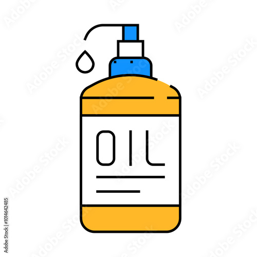 oil massage line icon vector. oil massage sign. isolated symbol illustration