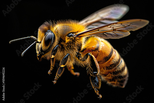 Stunning Bee in Flight