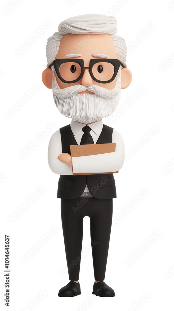 Curator , 3D illustration on transparent background Curator , 3D illustration on transparent background