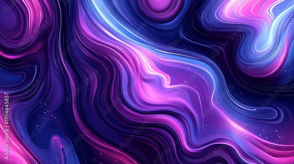 Fototapeta premium Abstract background with a vibrant purple, pink and blue swirl.