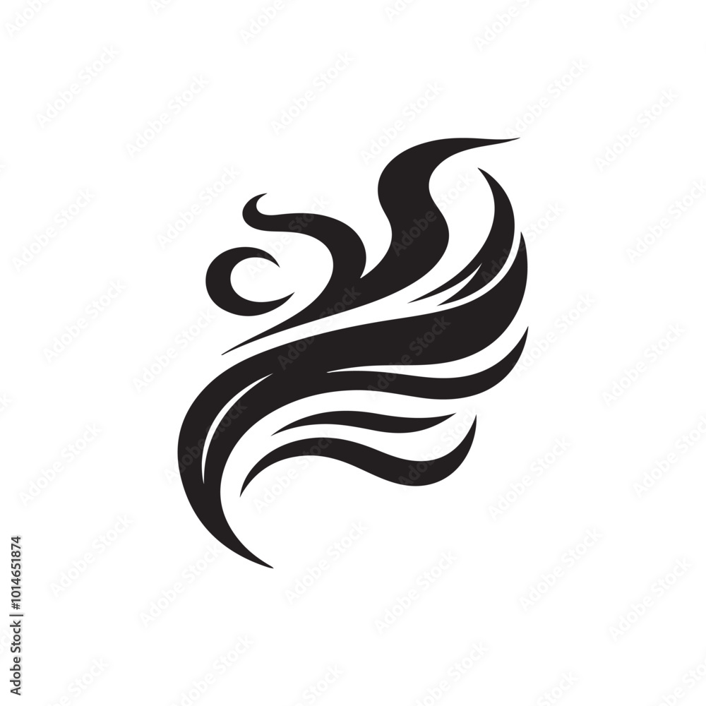 Stylish Smoke Icon - A Clean Vector Design Representing Aroma and Steam, Perfect for Use in Culinary Branding Fragrance Products, or Any Project That Requires a Modern and Sophisticated Visual Element Stylish Smoke Icon - A Clean Vector Design Representing Aroma and Steam, Perfect for Use in Culinary Branding Fragrance Products, or Any Project That Requires a Modern and Sophisticated Visual Element