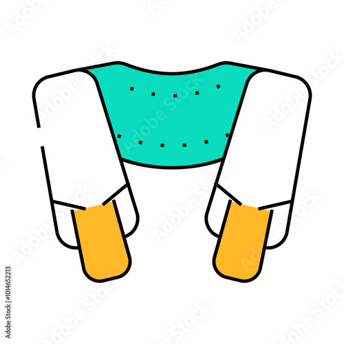 shiatsu massager line icon vector. shiatsu massager sign. isolated symbol illustration