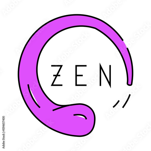 zen meditation line icon vector. zen meditation sign. isolated symbol illustration