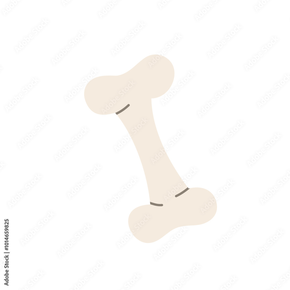 Flat vector illustration of a spooky bone, perfect for Halloween-themed designs. Flat vector illustration of a spooky bone, perfect for Halloween-themed designs.