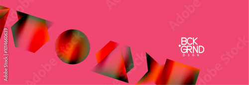 Fluid color geometric shapes abstract background. Vector Illustration For Wallpaper, Banner, Background, Card, Book Illustration, landing page