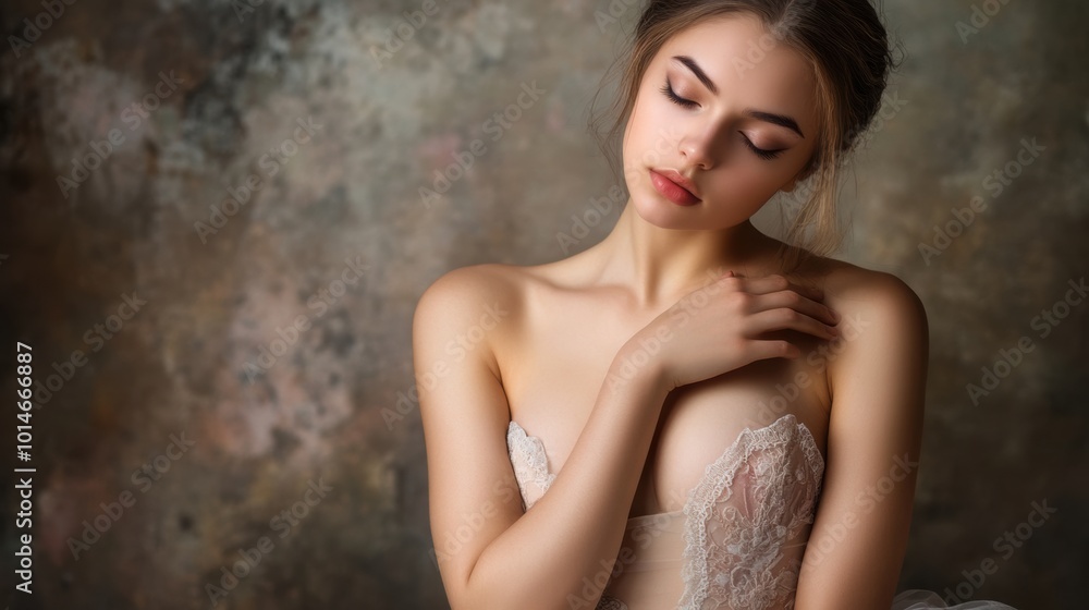 Portrait of a Woman in Soft Light, AI Portrait of a Woman in Soft Light, AI