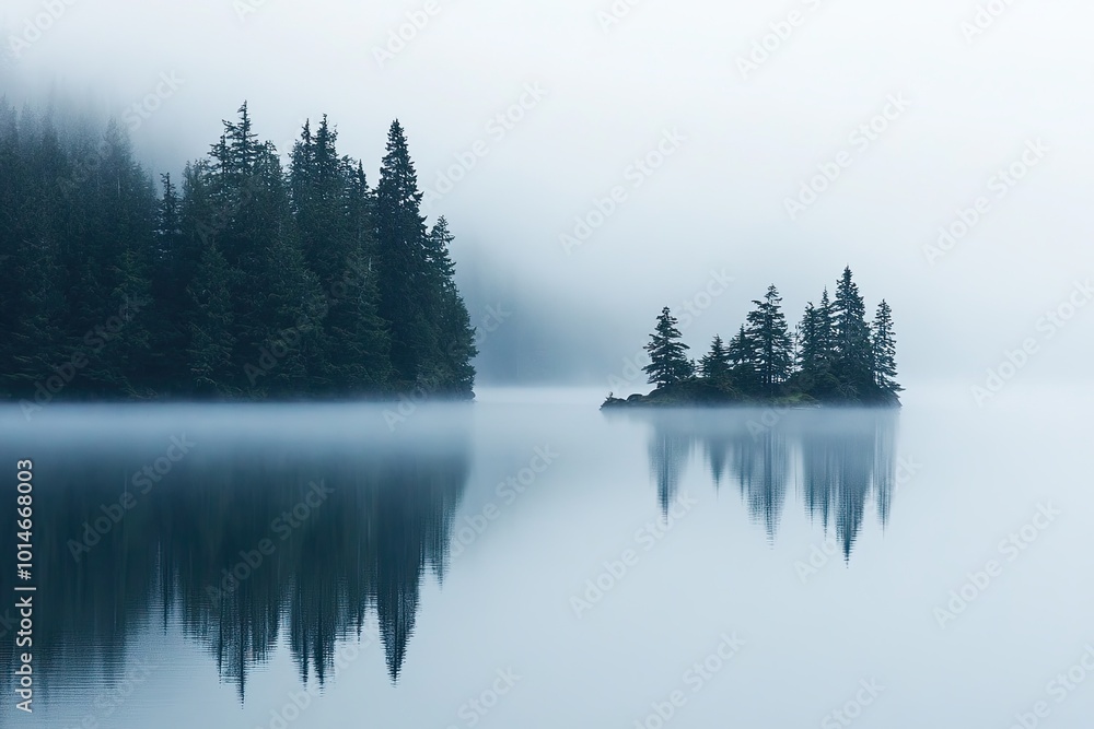 misty morning on the lake misty morning on the lake