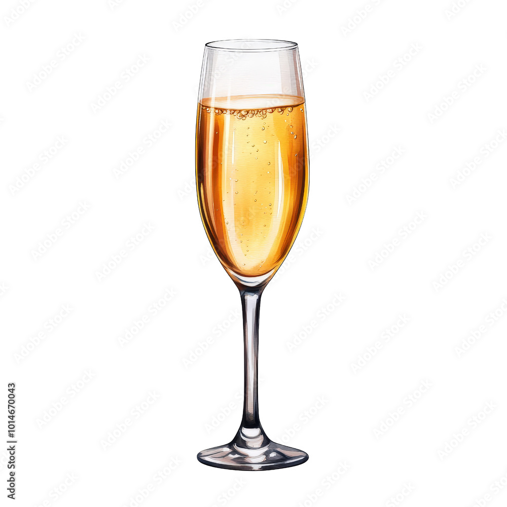 A sparkling glass of champagne A sparkling glass of champagne