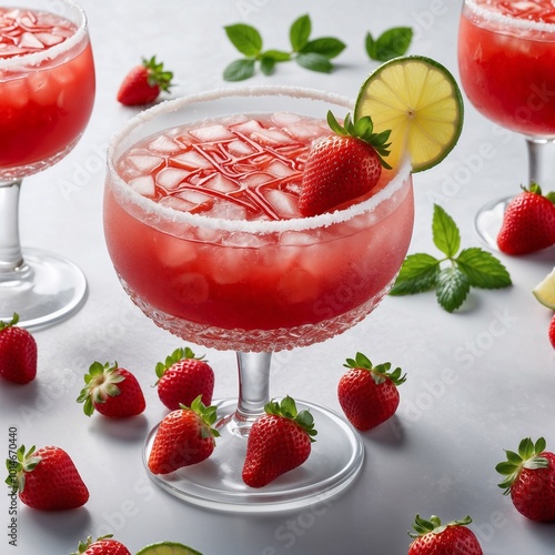 Cocktail Frozen Strawberry Margarita