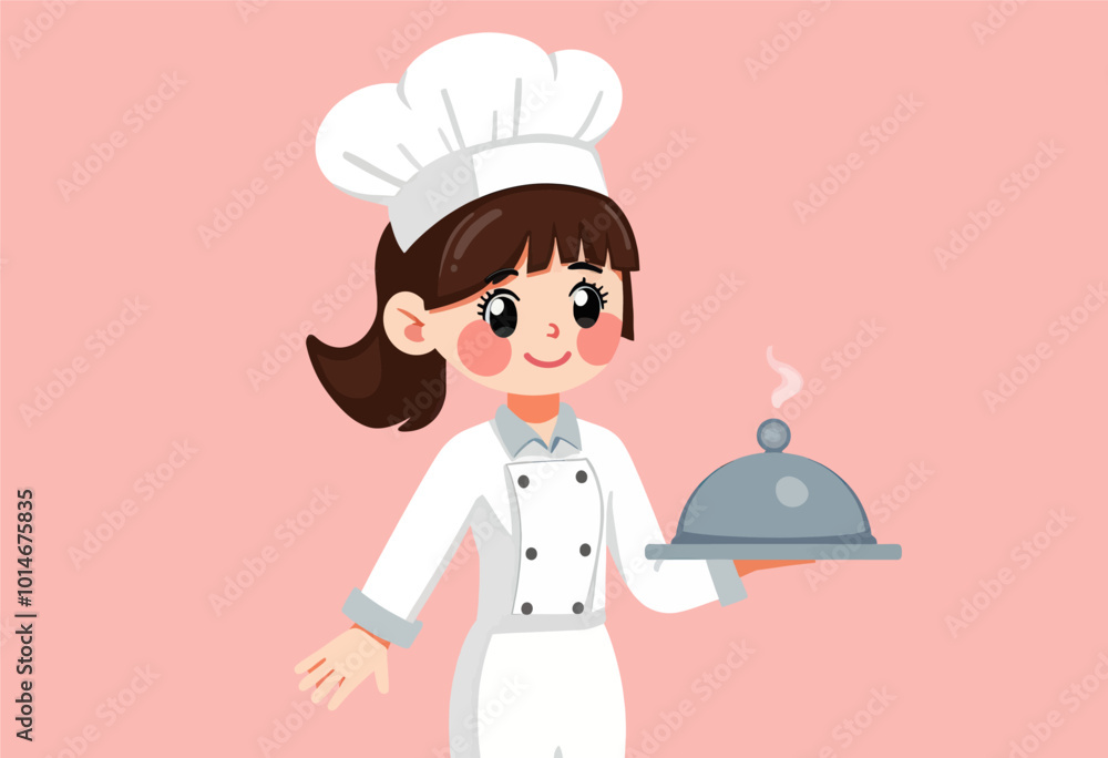 Female Chef Holding Food Platter
Female Chef Holding Food Platter