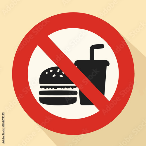 No Food or Drink Sign 
