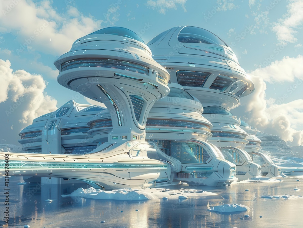 The Space Age with futuristic designs, historical and innovative, Urban, Cool tones, Photograph, Technological advancement The Space Age with futuristic designs, historical and innovative, Urban, Cool tones, Photograph, Technological advancement