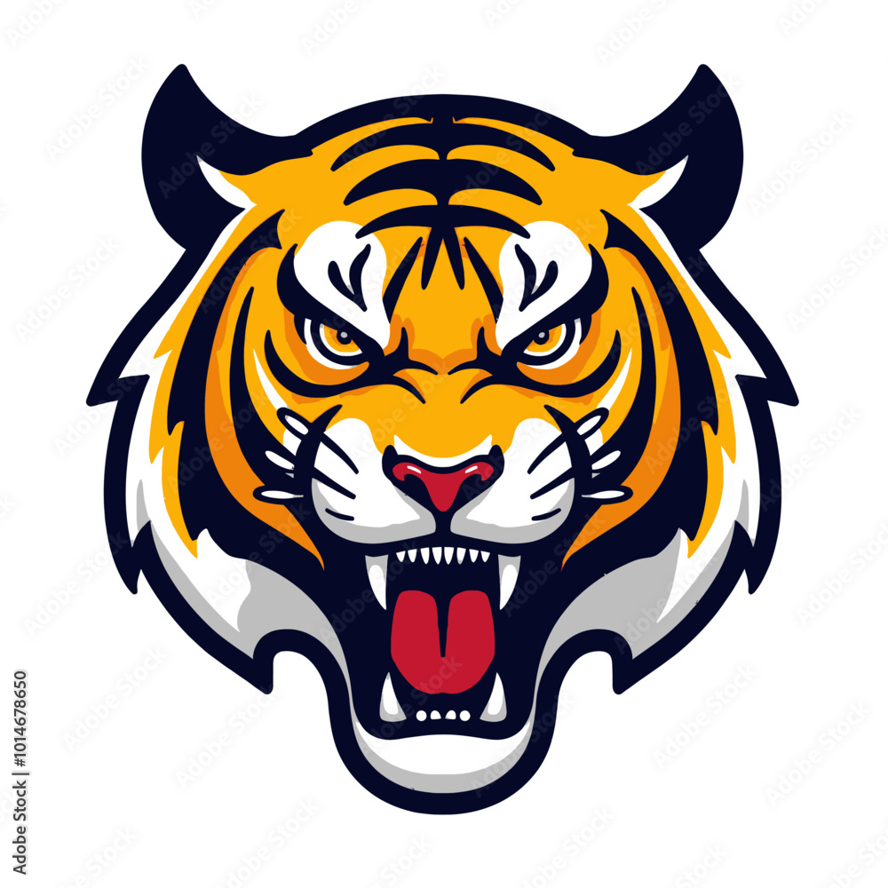 Tiger Head Mascot Illustration
Tiger Head Mascot Illustration