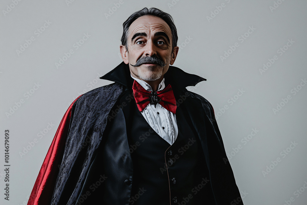 Person with Vampire costume for halloween parties Person with Vampire costume for halloween parties