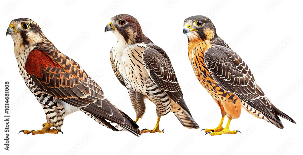 Majestic falcon displaying its wild beauty on Transparent Background AI Generative Majestic falcon displaying its wild beauty on Transparent Background AI Generative