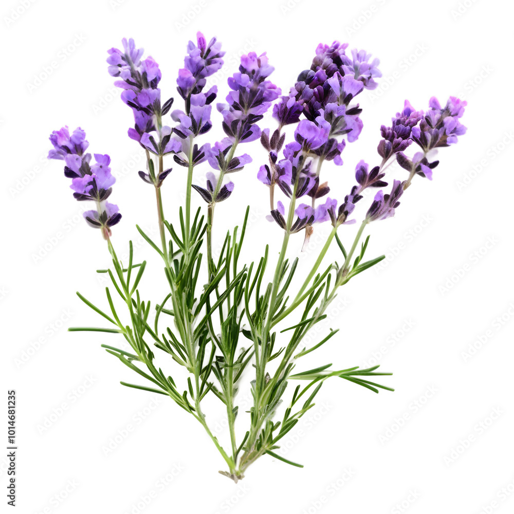 Obraz premium Sprigs of lavender flowers. png isolated background. transparent background