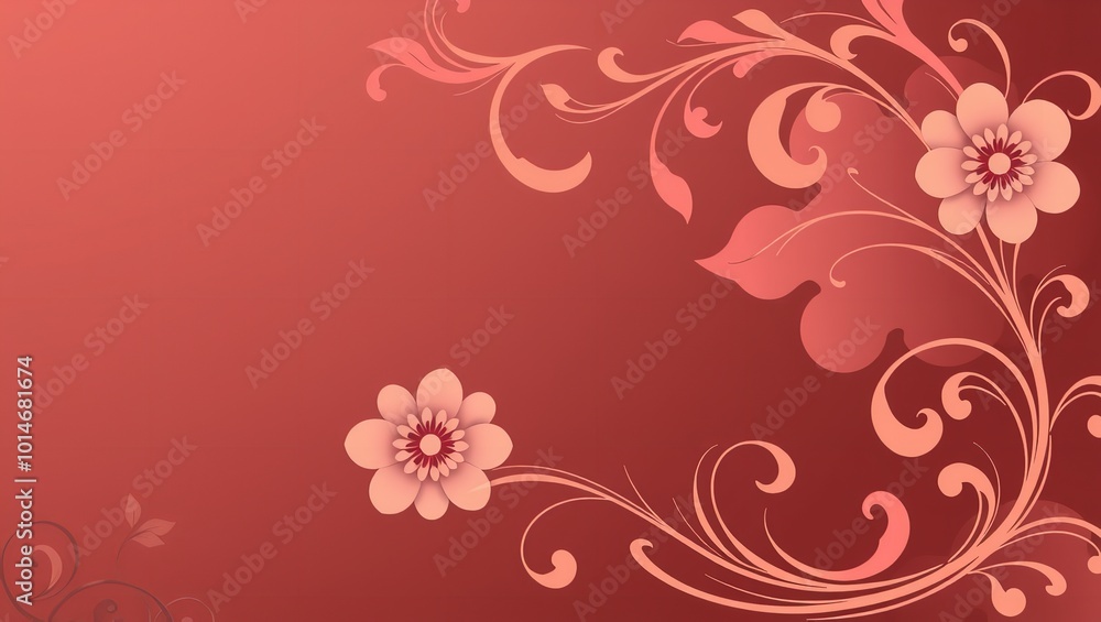 Stunning Abstract Background Featuring Floral Swirls: Perfect for Digital Art Stunning Abstract Background Featuring Floral Swirls: Perfect for Digital Art