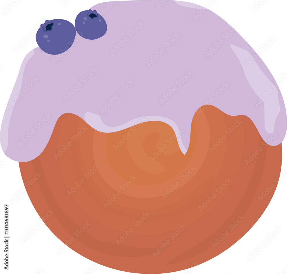 Fototapeta premium New York roll cromboloni illustration