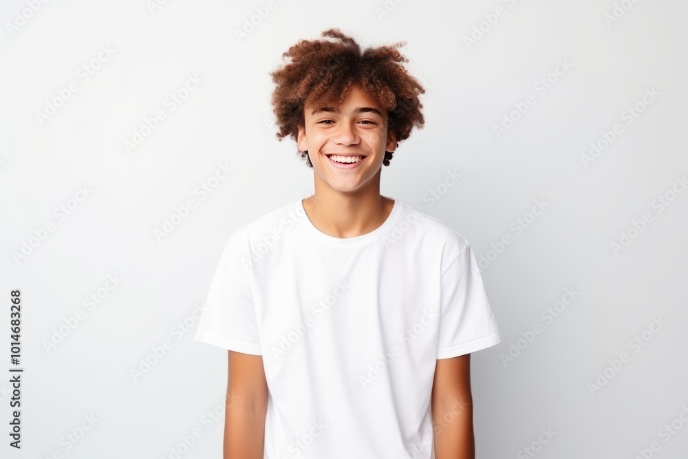 smiling American teenager Isolated on a white background, they appear bright, cheerful, and energetic. smiling American teenager Isolated on a white background, they appear bright, cheerful, and energetic.