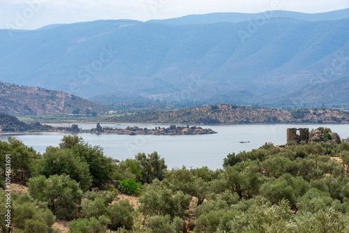 Lake Bafa Scenic View in Turkey photo