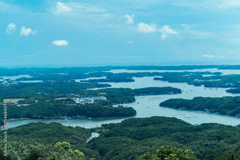 賢島の展望台から見える美しい風景 賢島の展望台から見える美しい風景