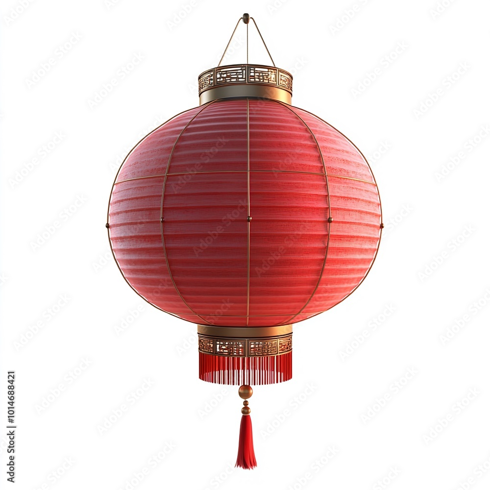 Obraz premium Vector cartoon icons set of oriental paper lamps with gold ornament and tassels from China.Chinese festival red lanterns, traditional decoration,asian New Year celebration.illustration