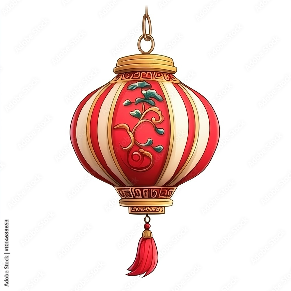 Vector cartoon icons set of oriental paper lamps with gold ornament and tassels from China.Chinese festival red lanterns, traditional decoration,asian New Year celebration.illustration Vector cartoon icons set of oriental paper lamps with gold ornament and tassels from China.Chinese festival red lanterns, traditional decoration,asian New Year celebration.illustration