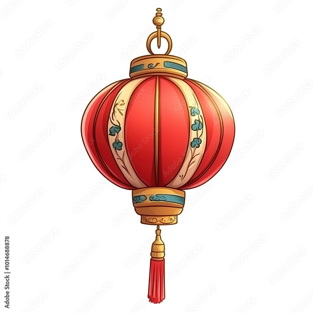 Vector cartoon icons set of oriental paper lamps with gold ornament and tassels from China.Chinese festival red lanterns, traditional decoration,asian New Year celebration.illustration Vector cartoon icons set of oriental paper lamps with gold ornament and tassels from China.Chinese festival red lanterns, traditional decoration,asian New Year celebration.illustration