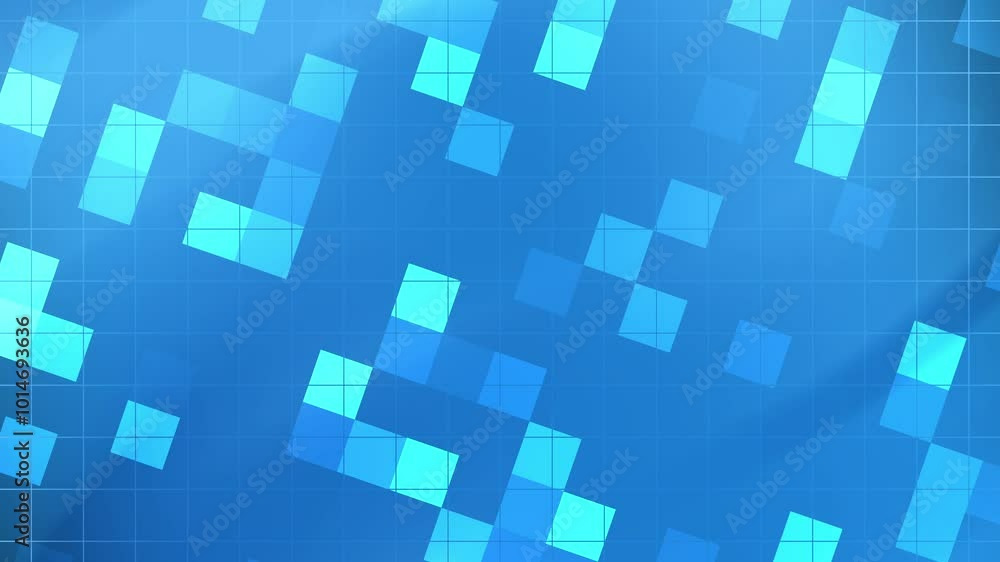 Abstract blue and cyan grid with overlayed squares. Abstract blue and cyan grid with overlayed squares.