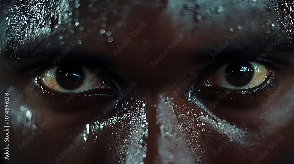 A close-up of an athlete’s focused eyes as they prepare for a race, sweat glistening on their forehead.
A close-up of an athlete’s focused eyes as they prepare for a race, sweat glistening on their forehead.