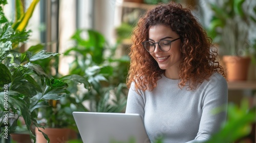 The Woman Working with Laptop