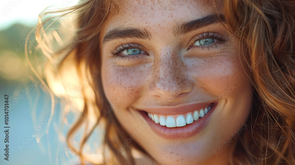 Smiling handsome girl close up Smiling handsome girl close up