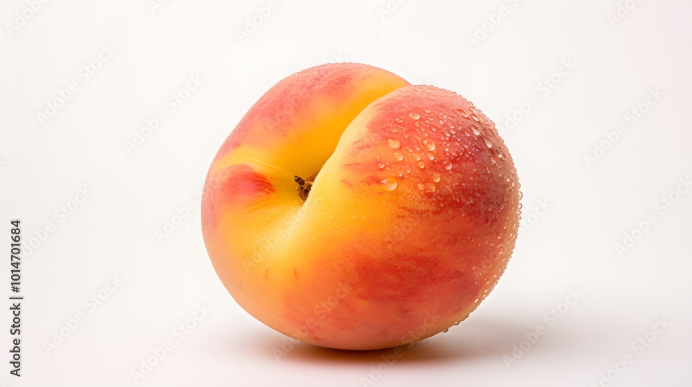 Detailed Macro Shot of Isolated Peach Detailed Macro Shot of Isolated Peach